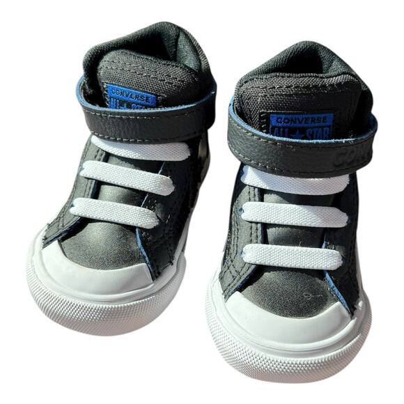 Converse Chuck Taylor All Star * Malden Street Boot Size 3 Black High Tops Shoes - Picture 2 of 10